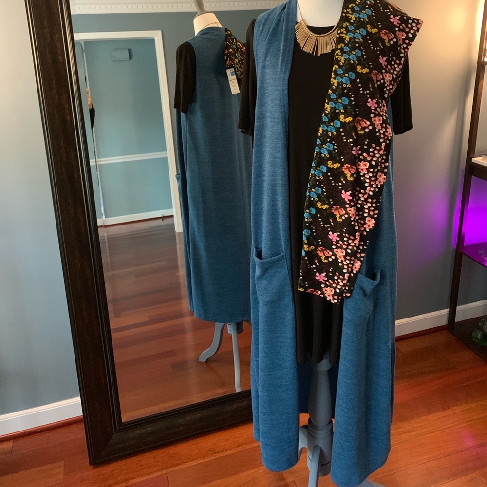 Duster Vest - Blue